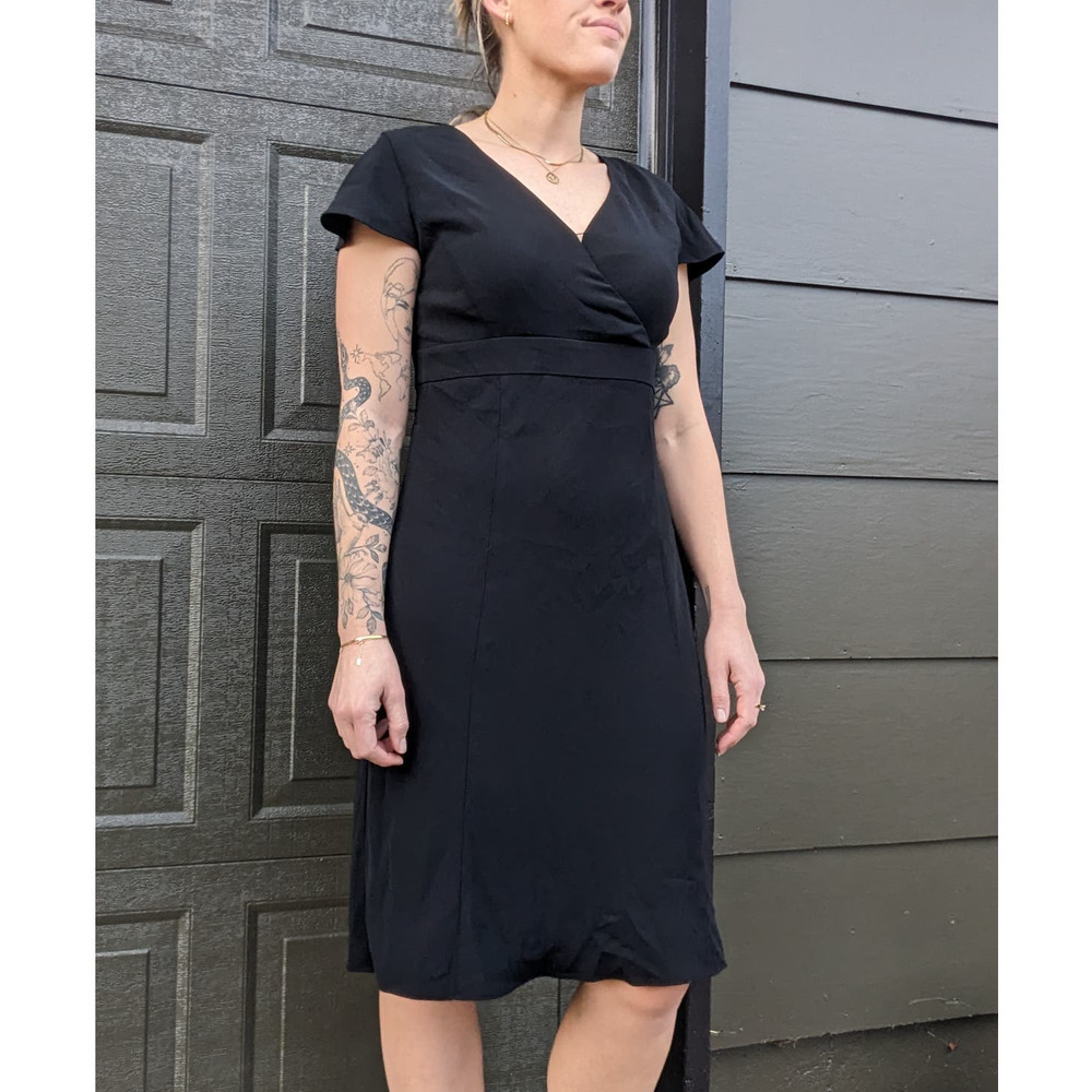 Ann Taylor LOFT Little Black Dress, Midi Dress, Business Casual - Picture 2 of 8